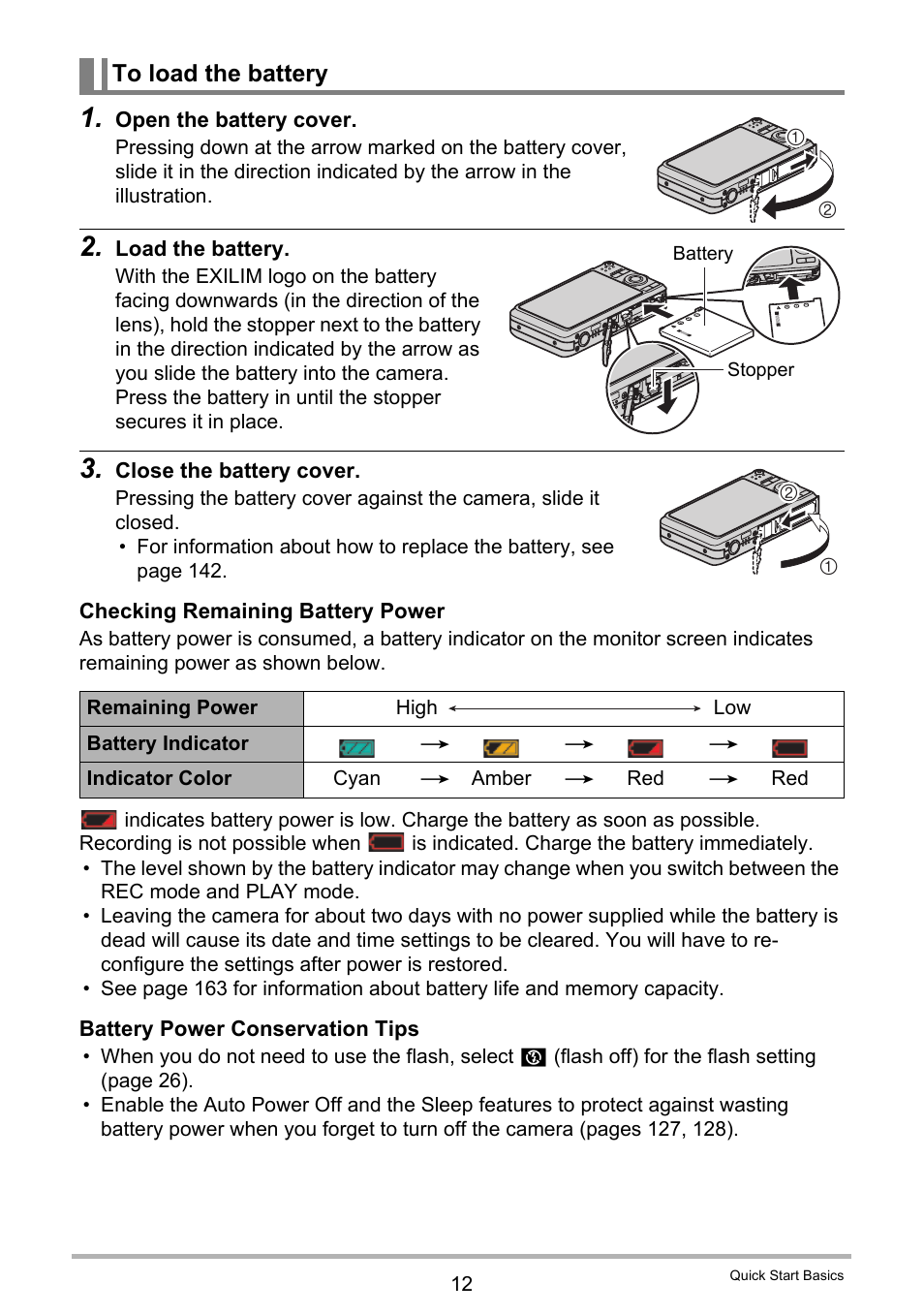 To load the battery | Casio exilim EX-Z80 User Manual | Page 12 / 165