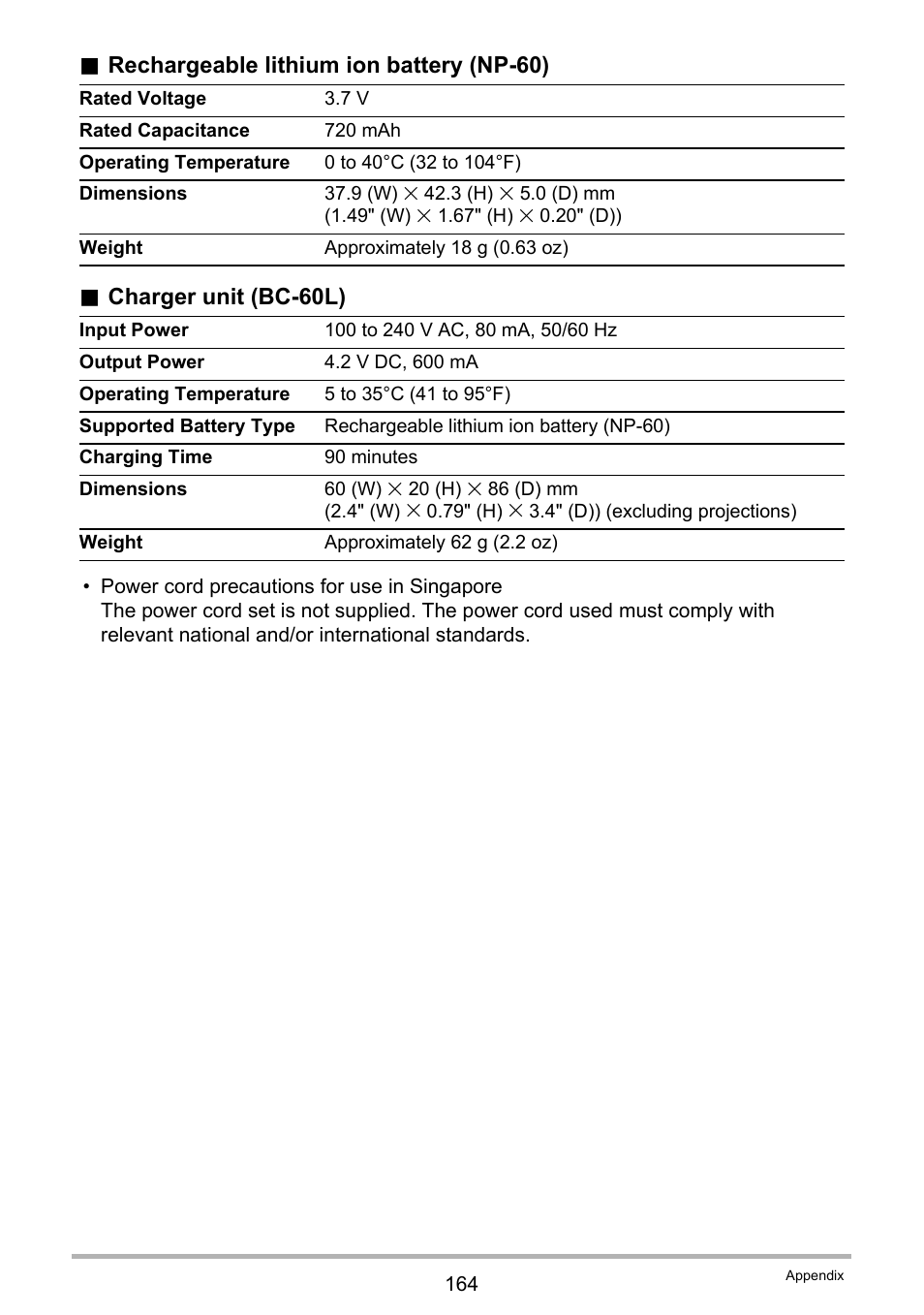 Casio exilim EX-Z80 User Manual | Page 164 / 165