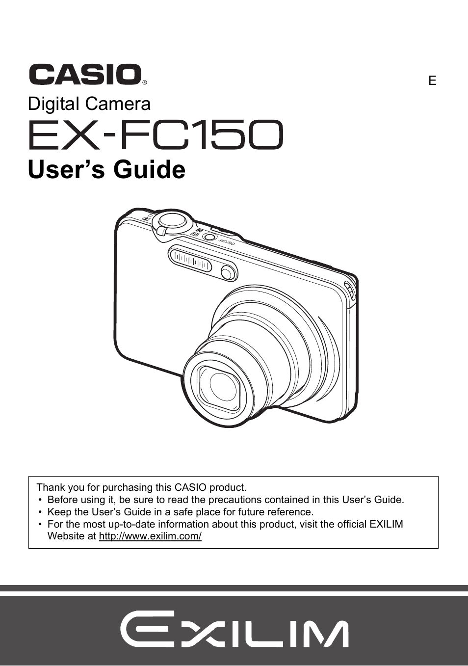 Casio EXILIM EX-FC150 User Manual | 193 pages