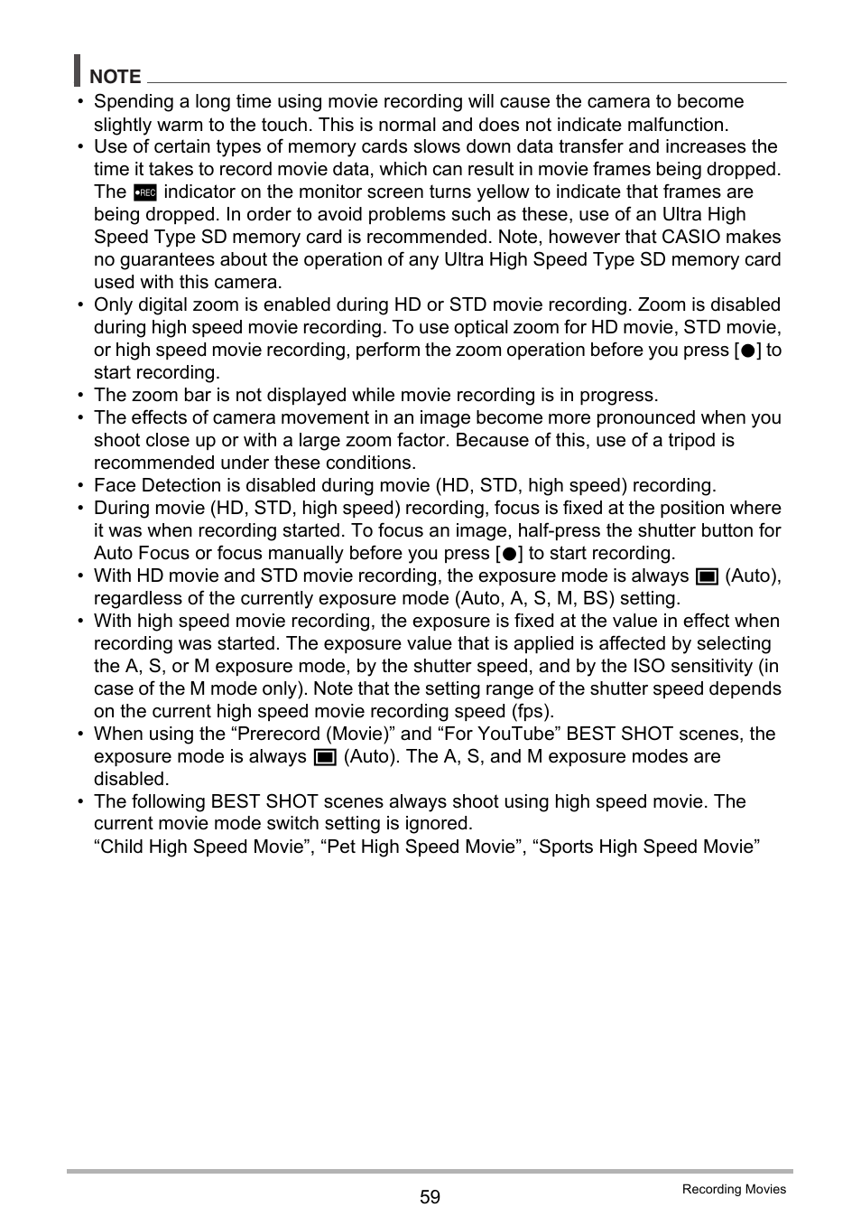 Casio EXILIM EX-FC150 User Manual | Page 59 / 193