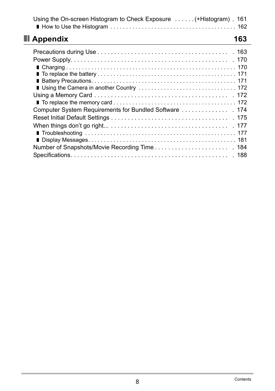 Appendix 163 | Casio EXILIM EX-FC150 User Manual | Page 8 / 193