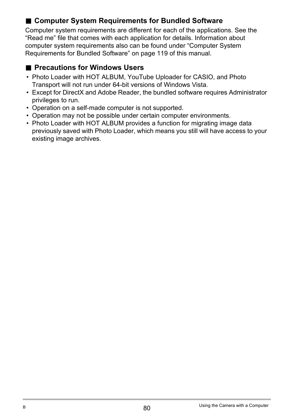 Casio EXILIM K1123PCM2DMX User Manual | Page 80 / 137