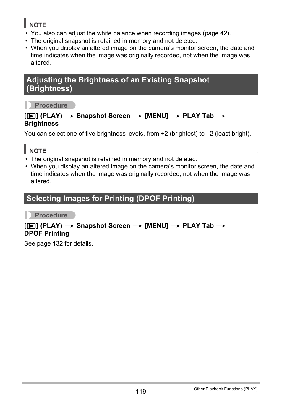 Selecting images for printing (dpof printing) | Casio EX-FC200S User Manual | Page 119 / 195