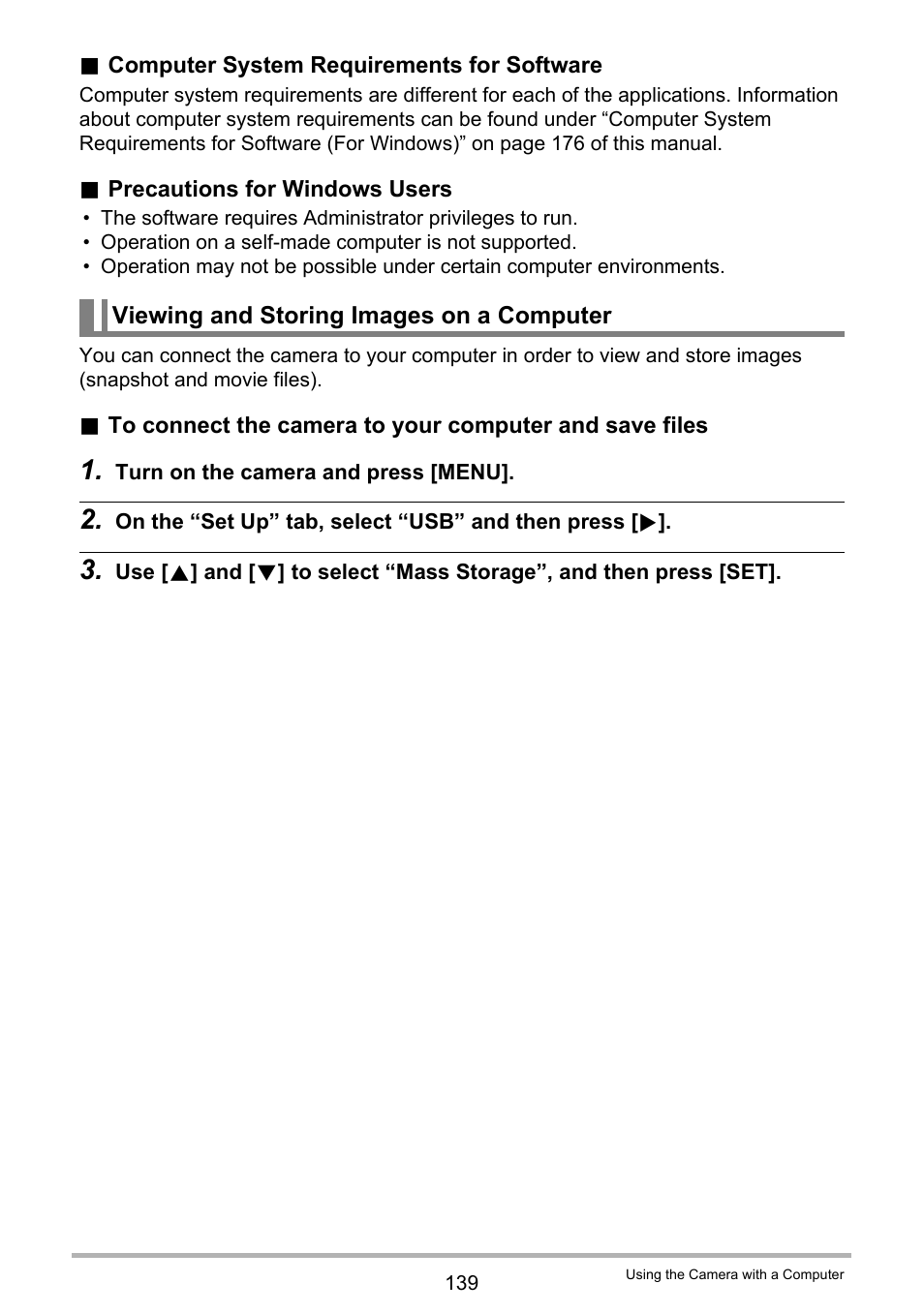 Viewing and storing images on a computer | Casio EX-FC200S User Manual | Page 139 / 195