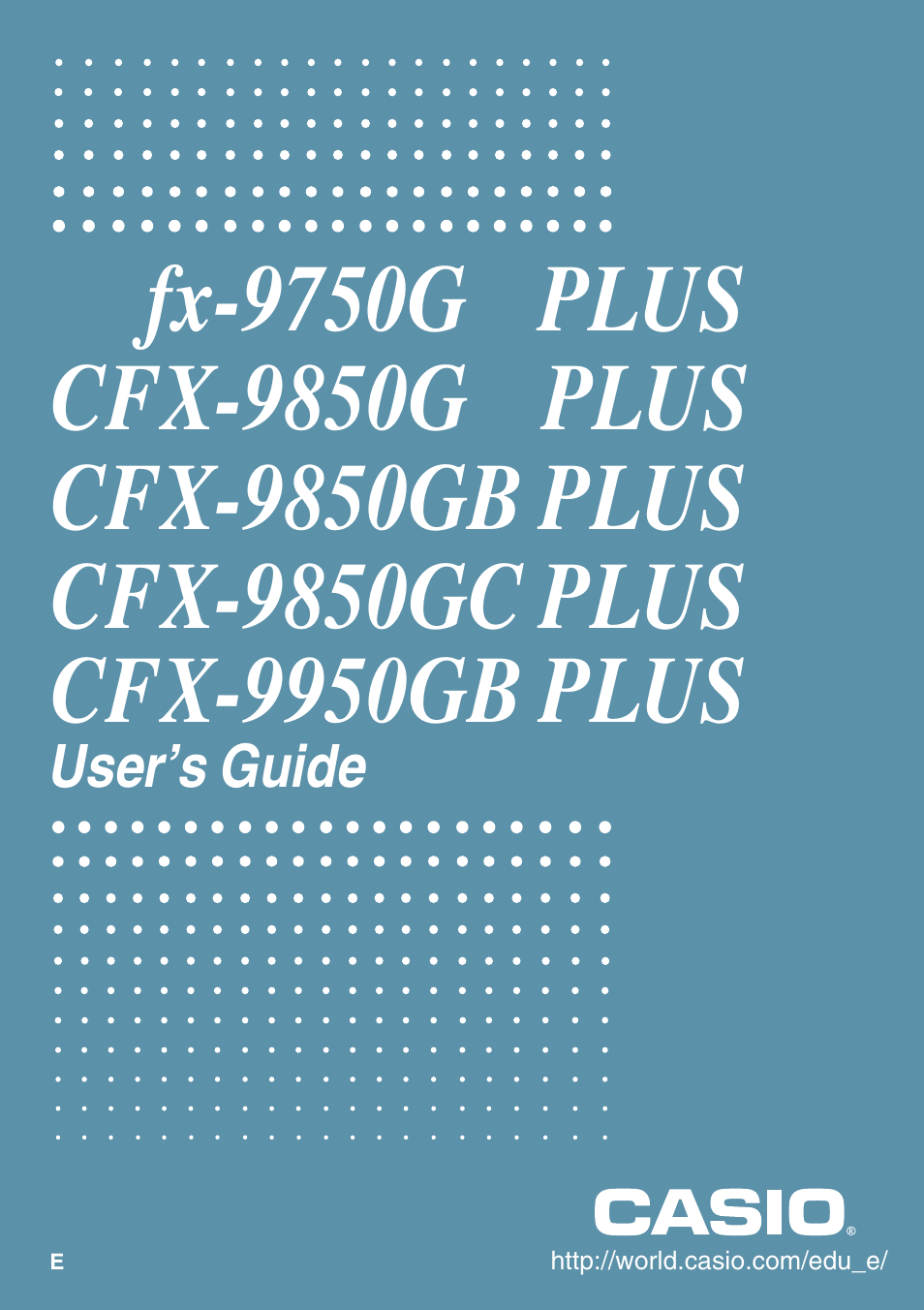 Casio fx-9750G PLUS User Manual | 486 pages