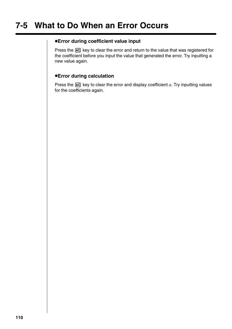 5 what to do when an error occurs | Casio fx-9750G PLUS User Manual | Page 138 / 486