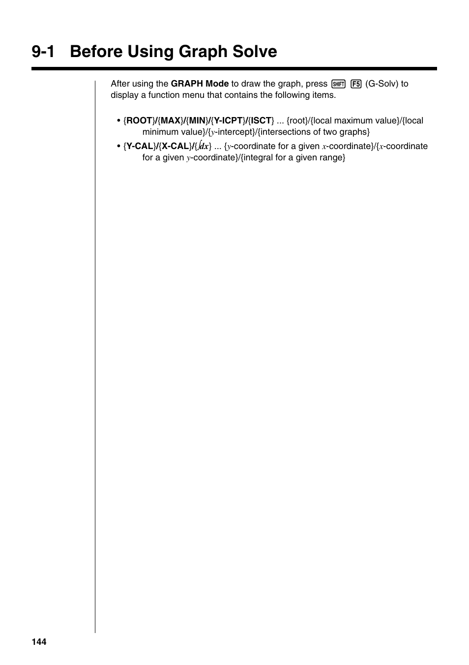 1 before using graph solve | Casio fx-9750G PLUS User Manual | Page 172 / 486