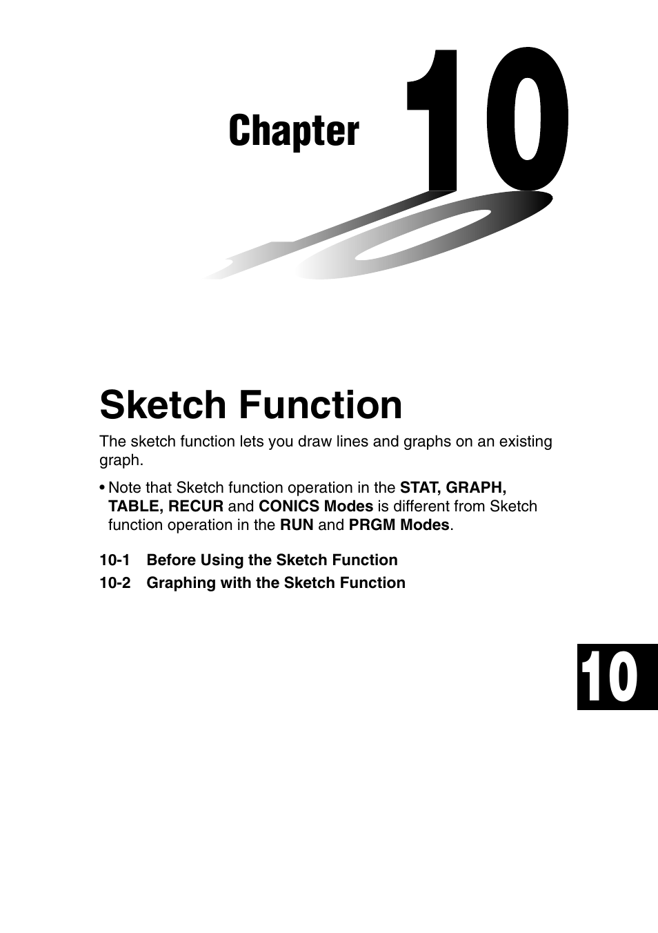 Chapter, Sketch function | Casio fx-9750G PLUS User Manual | Page 181 / 486
