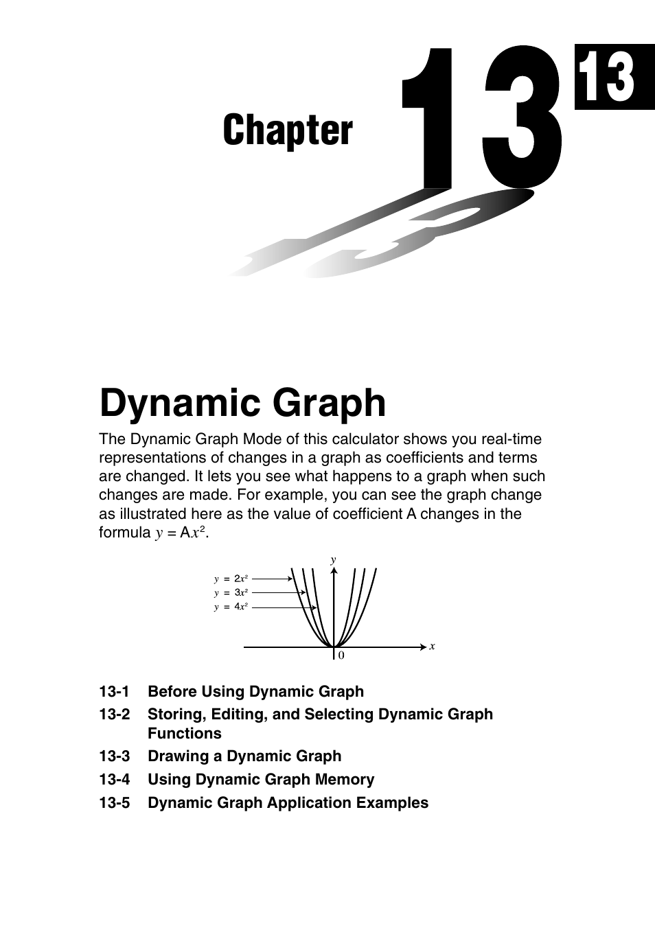 Chapter, Dynamic graph | Casio fx-9750G PLUS User Manual | Page 209 / 486