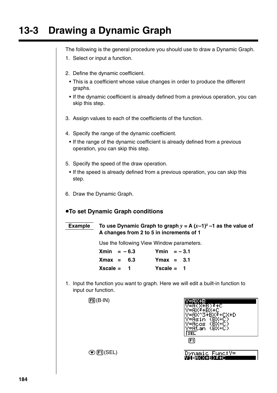 3 drawing a dynamic graph | Casio fx-9750G PLUS User Manual | Page 212 / 486