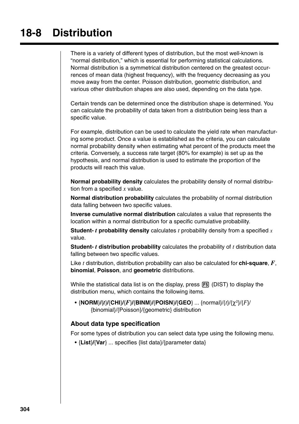 8 distribution | Casio fx-9750G PLUS User Manual | Page 332 / 486