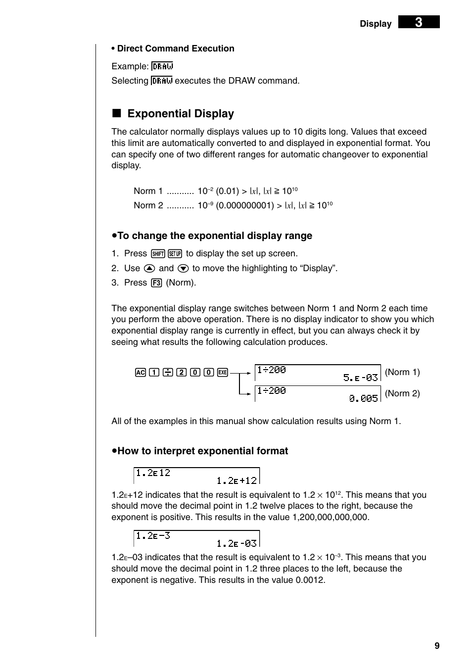 Kexponential display | Casio fx-9750G PLUS User Manual | Page 37 / 486