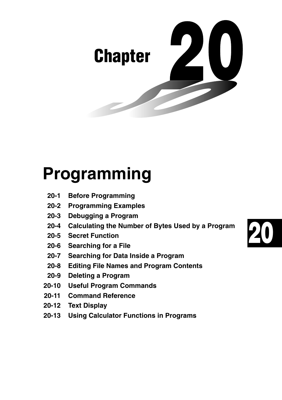 Chapter, Programming | Casio fx-9750G PLUS User Manual | Page 379 / 486