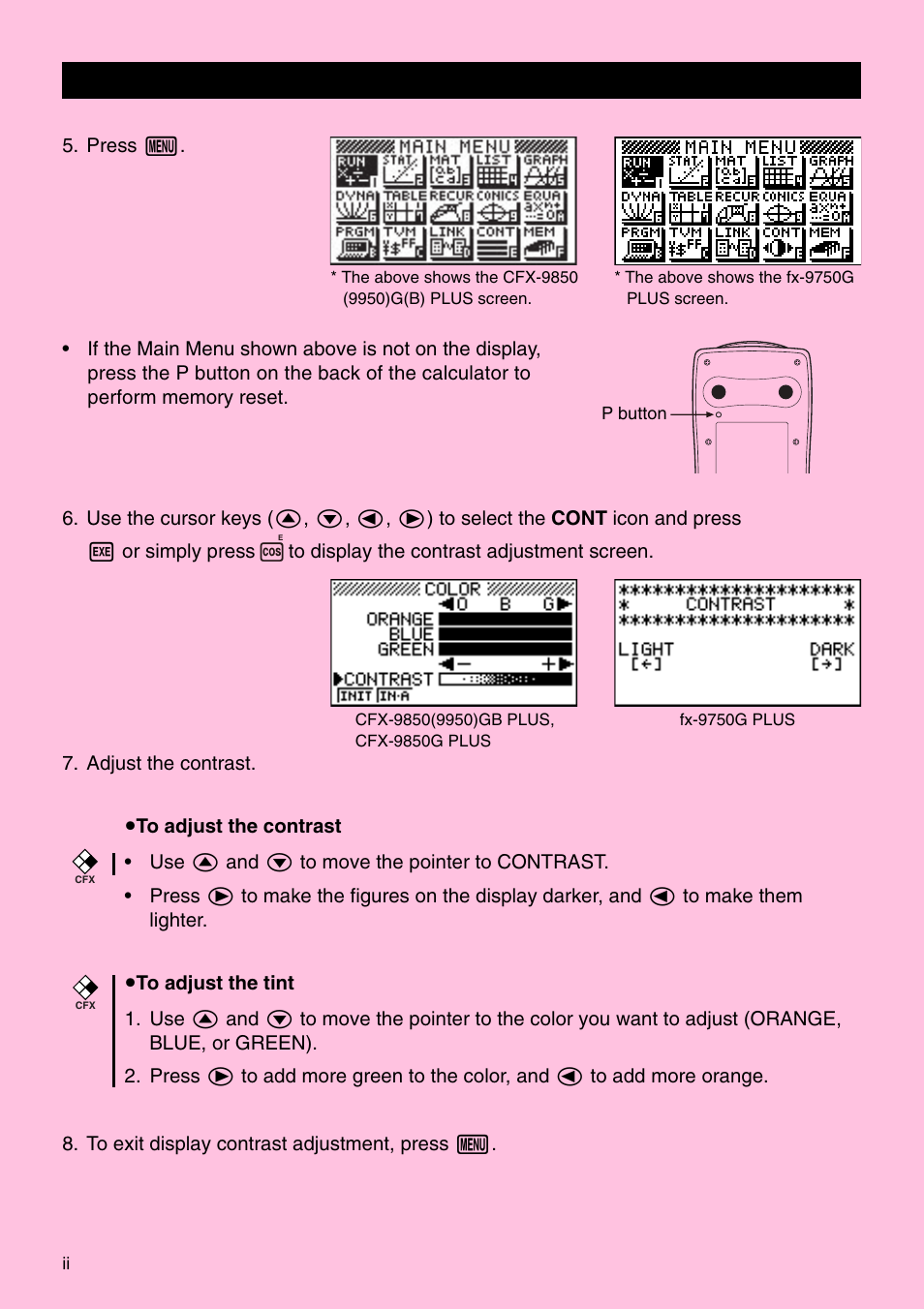 Casio fx-9750G PLUS User Manual | Page 4 / 486