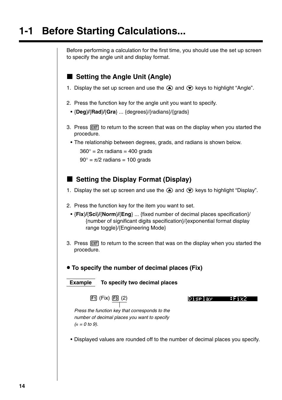 1 before starting calculations | Casio fx-9750G PLUS User Manual | Page 42 / 486