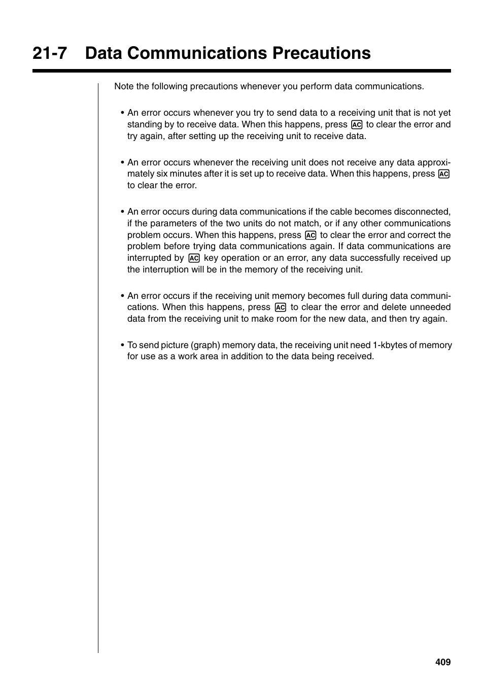 7 data communications precautions | Casio fx-9750G PLUS User Manual | Page 437 / 486