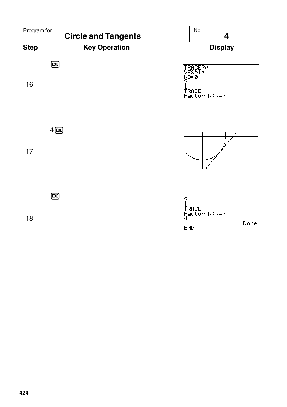 Circle and tangents | Casio fx-9750G PLUS User Manual | Page 452 / 486