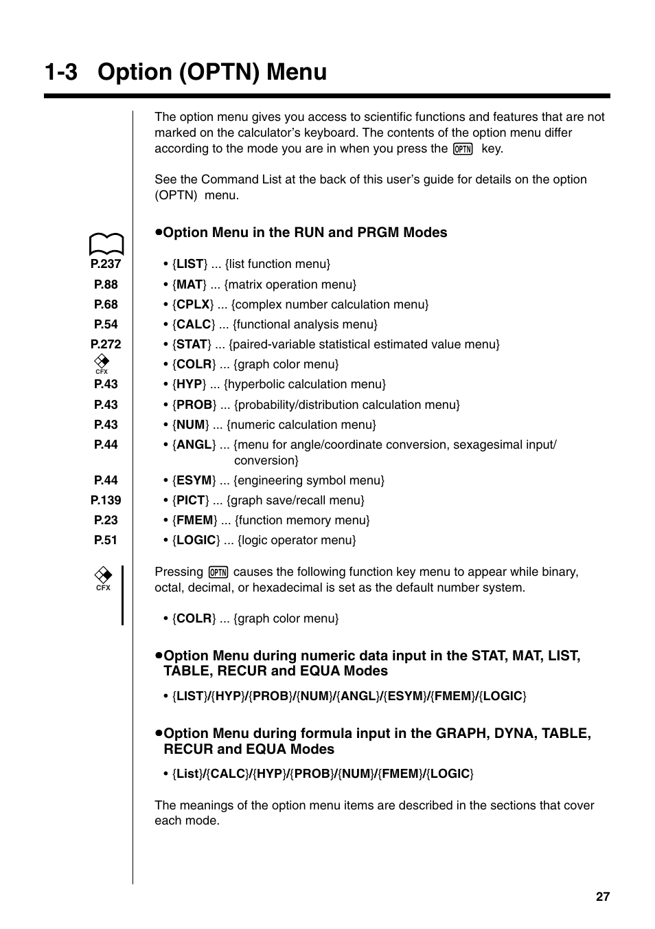 3 option (optn) menu | Casio fx-9750G PLUS User Manual | Page 55 / 486