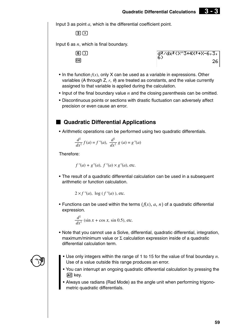 Kquadratic differential applications | Casio fx-9750G PLUS User Manual | Page 87 / 486