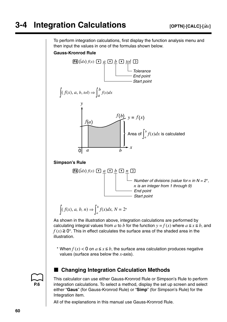 4 integration calculations | Casio fx-9750G PLUS User Manual | Page 88 / 486