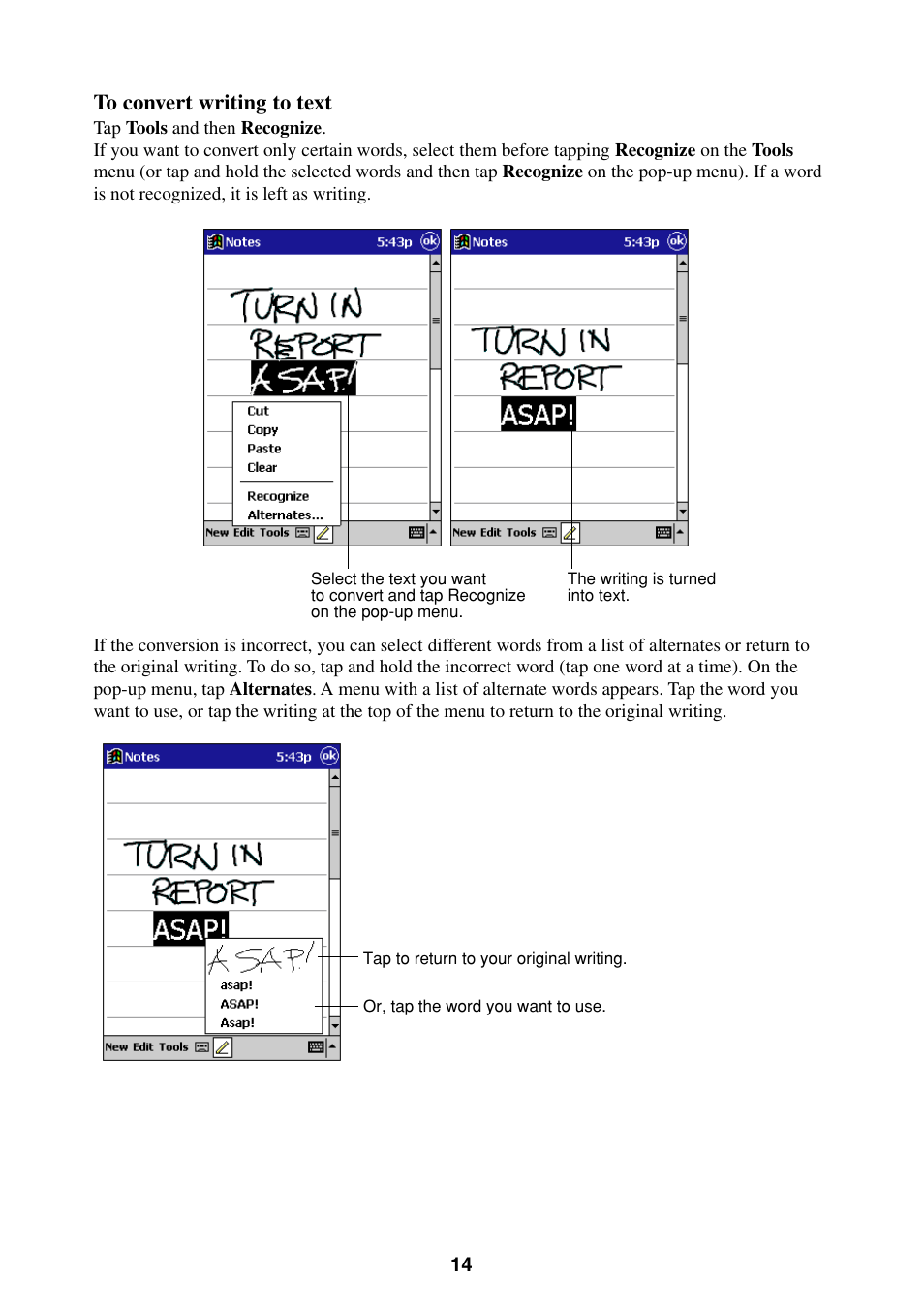 Casio Pocket PC Terminal User Manual | Page 14 / 67