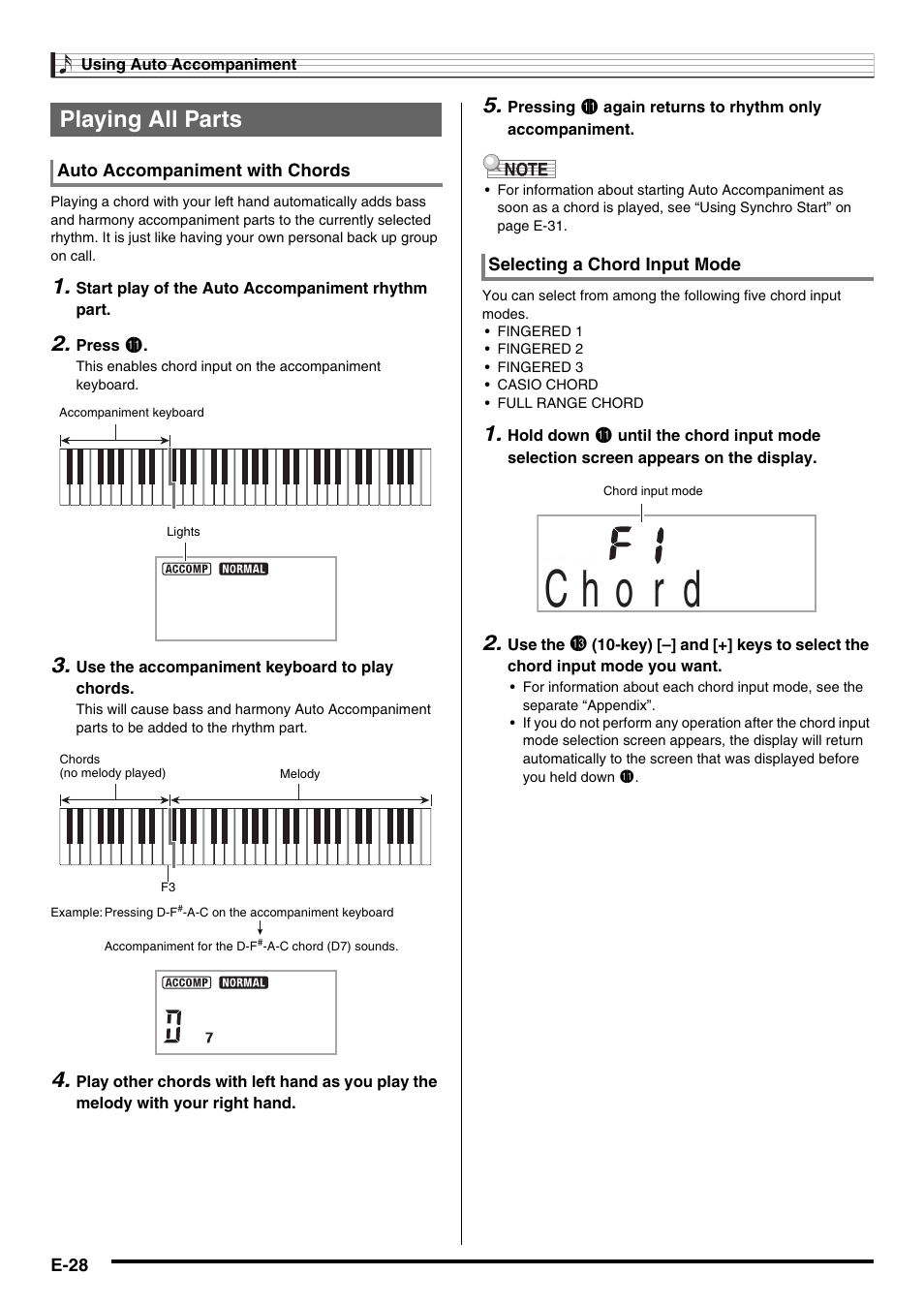 Playing all parts | Casio CTK-2000 User Manual | Page 30 / 46