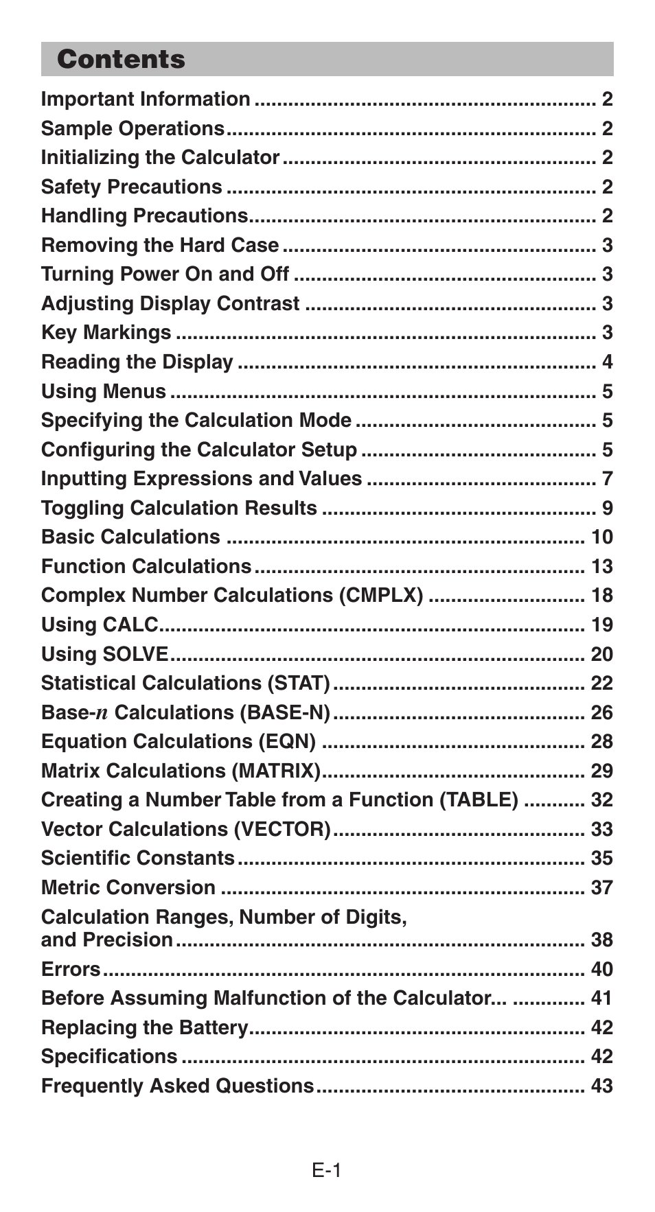 Casio fx-991ES PLUS User Manual | Page 2 / 46