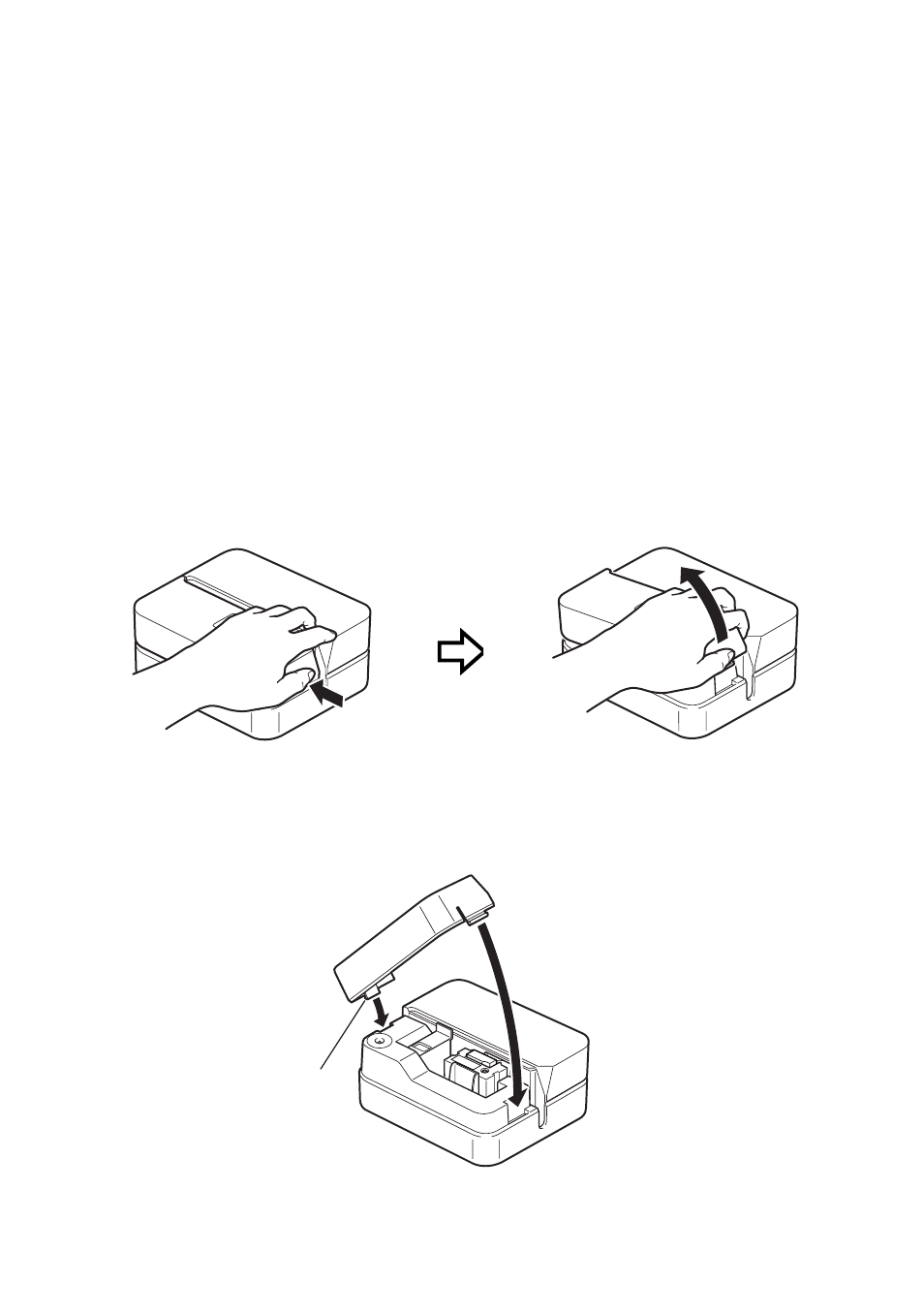Opening and closing the cassette cover | Casio CW-E60 User Manual | Page 18 / 28