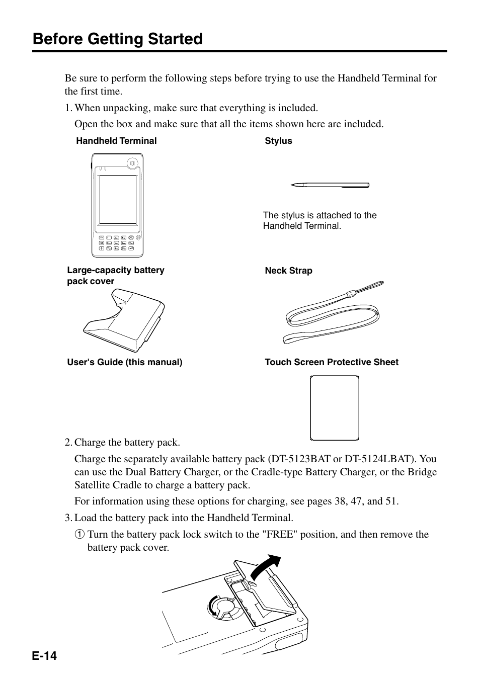 Before getting started | Casio IT-500 User Manual | Page 16 / 58