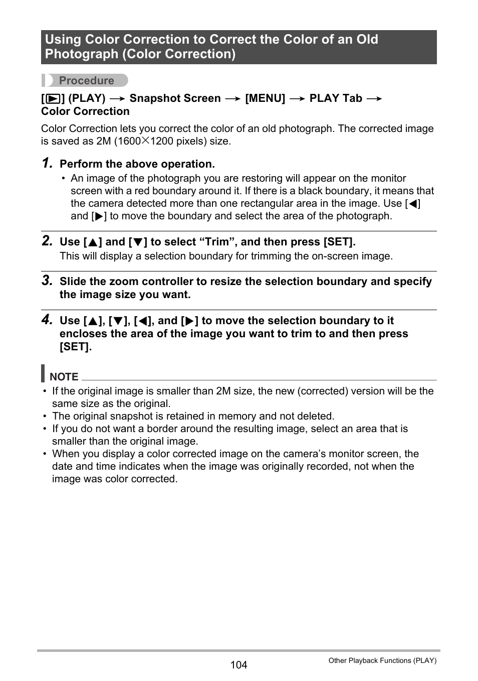 Casio EXILIM EX Z 280 User Manual | Page 104 / 194