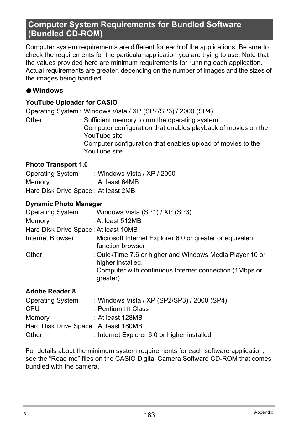 Casio EXILIM EX Z 280 User Manual | Page 163 / 194