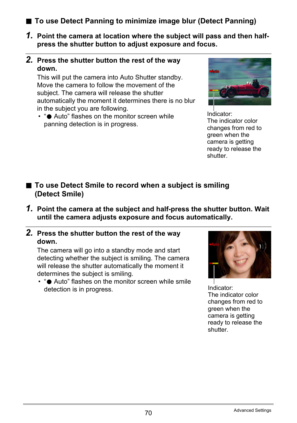 Casio EXILIM EX Z 280 User Manual | Page 70 / 194