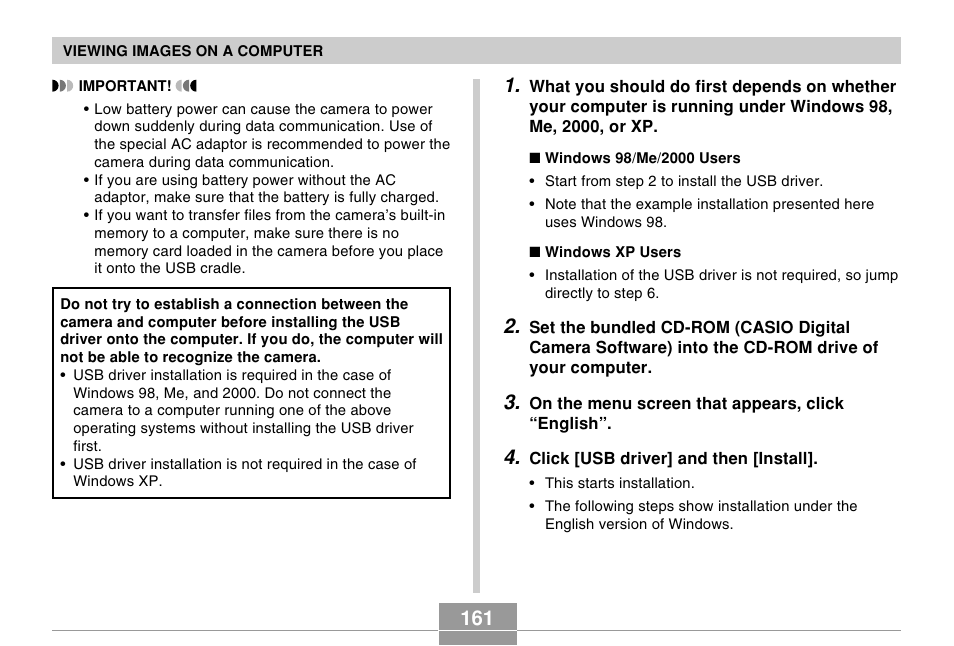 Casio EX-Z50 User Manual | Page 161 / 208