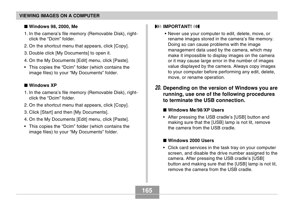 Casio EX-Z50 User Manual | Page 165 / 208