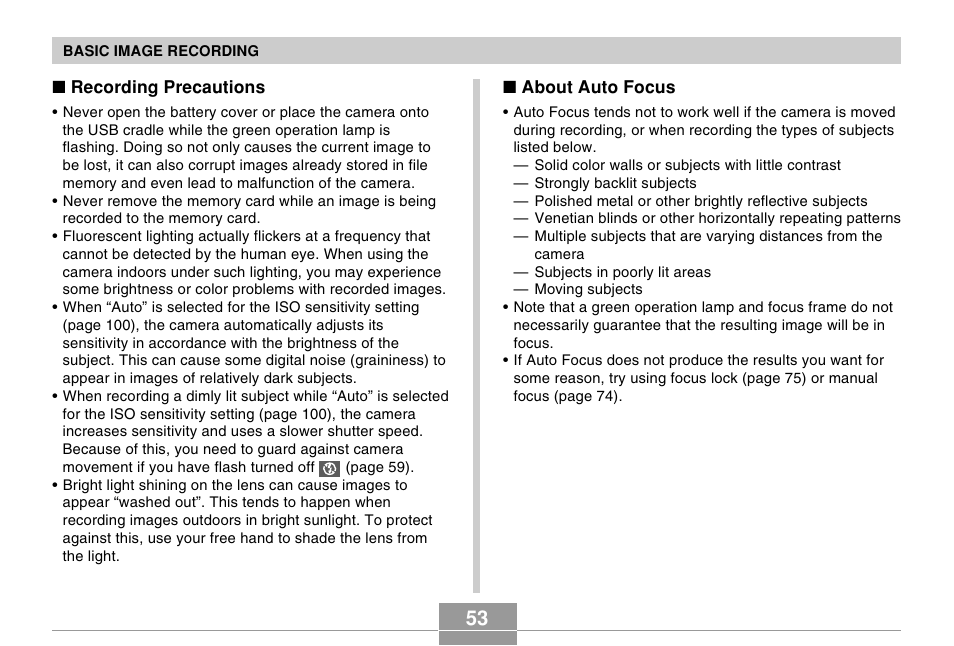 Casio EX-Z50 User Manual | Page 53 / 208