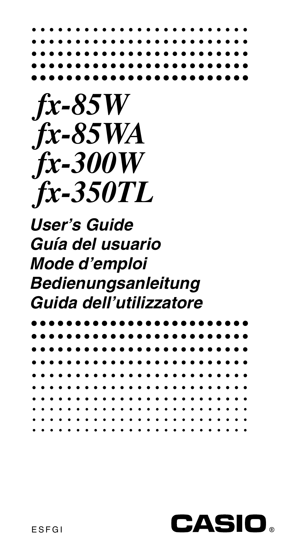 Casio fx-85WA User Manual | 36 pages