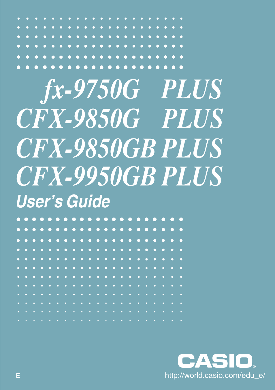 Casio CFX-9950GB PLUS User Manual | 28 pages