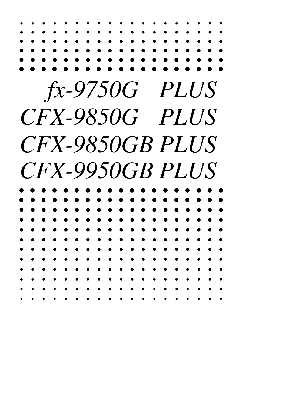 Casio CFX-9950GB PLUS User Manual | Page 23 / 28