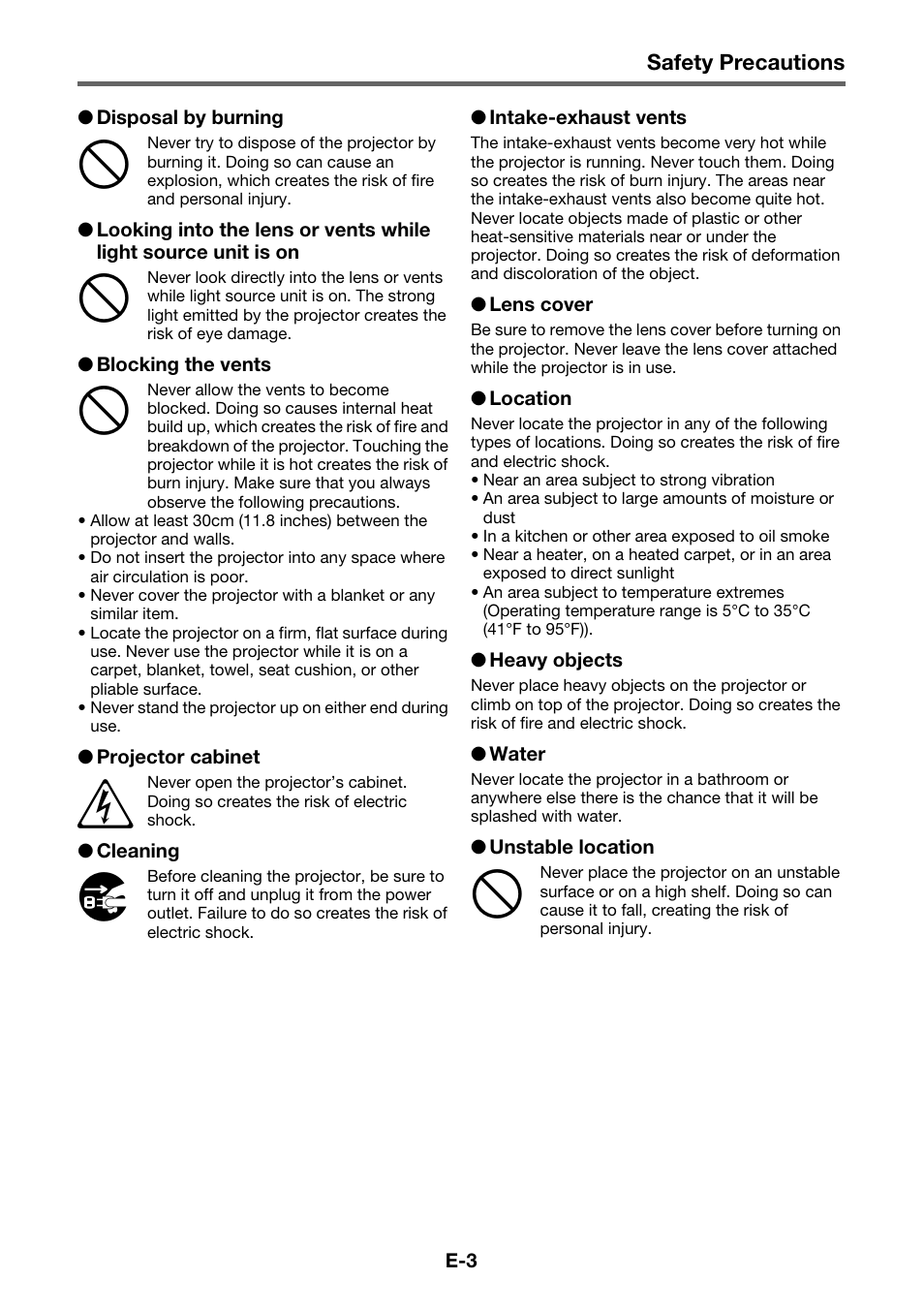 Casio XJ-H1700 User Manual | Page 5 / 19