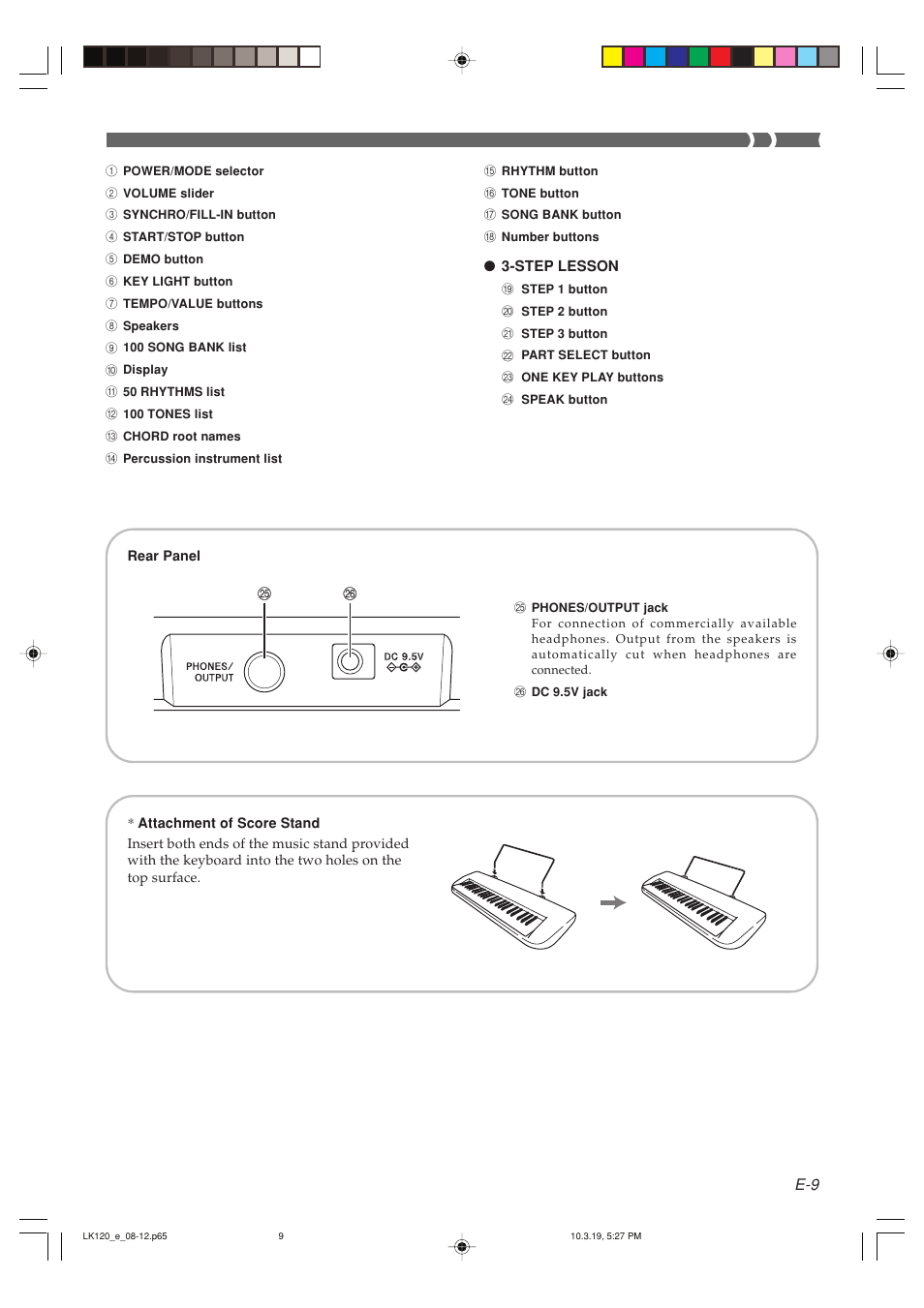 Casio LK125 User Manual | Page 11 / 37