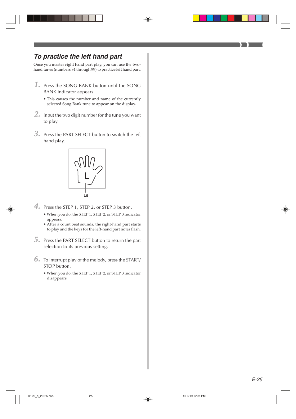 Casio LK125 User Manual | Page 27 / 37