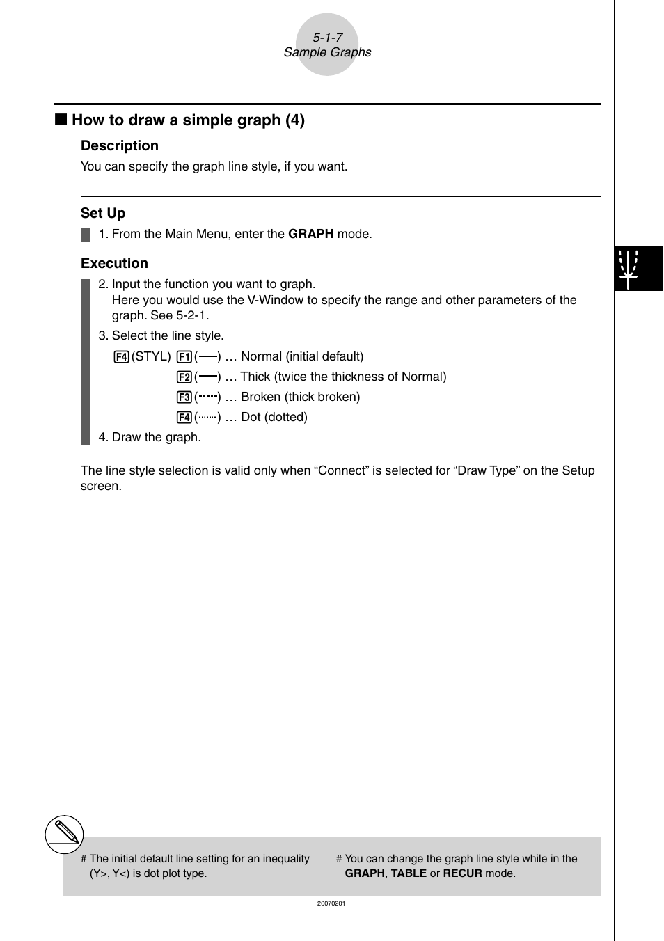 K how to draw a simple graph (4) | Casio SERIES FX-9860G User Manual | Page 182 / 603