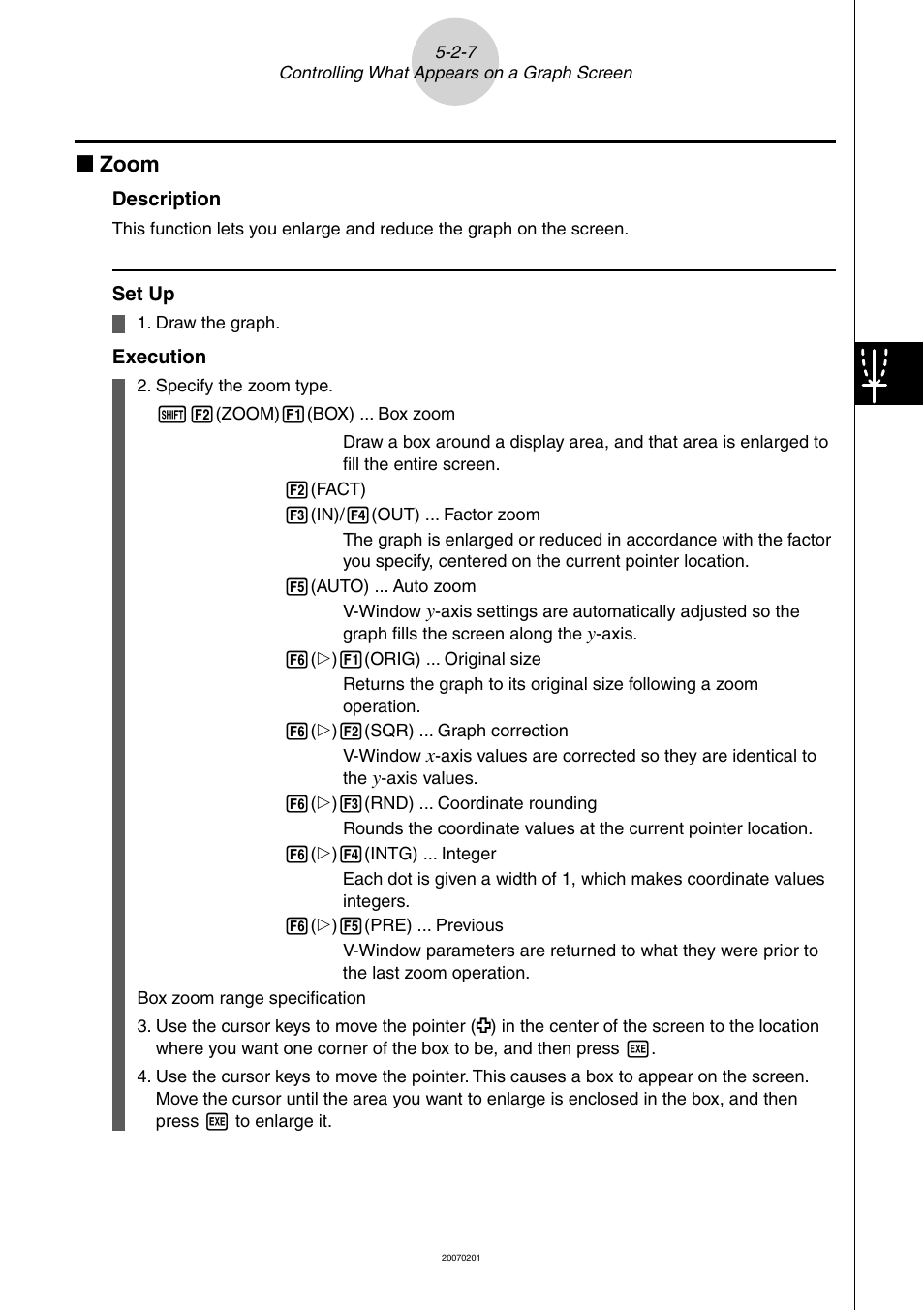 K zoom | Casio SERIES FX-9860G User Manual | Page 190 / 603