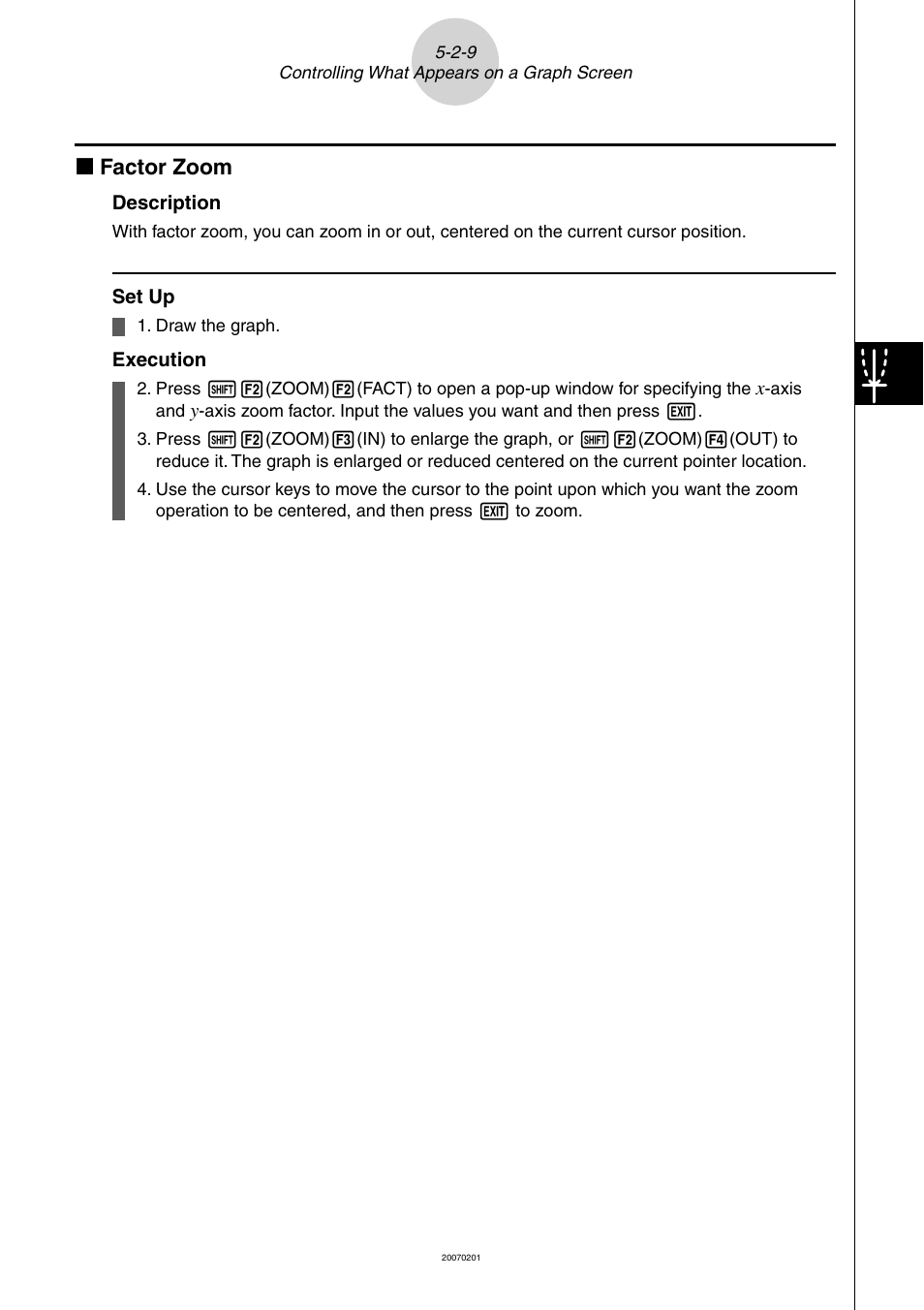 K factor zoom | Casio SERIES FX-9860G User Manual | Page 192 / 603