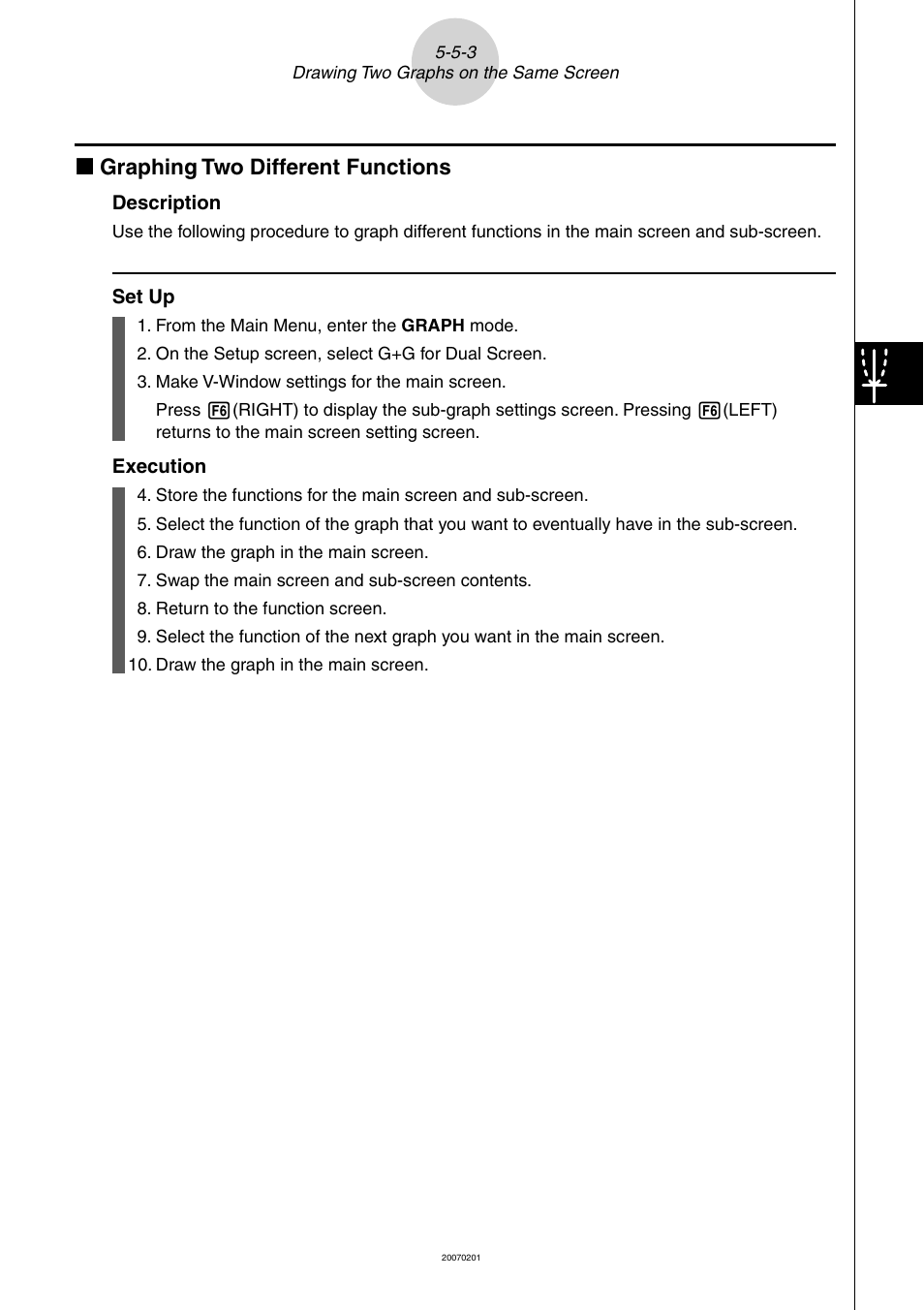 K graphing two different functions | Casio SERIES FX-9860G User Manual | Page 206 / 603