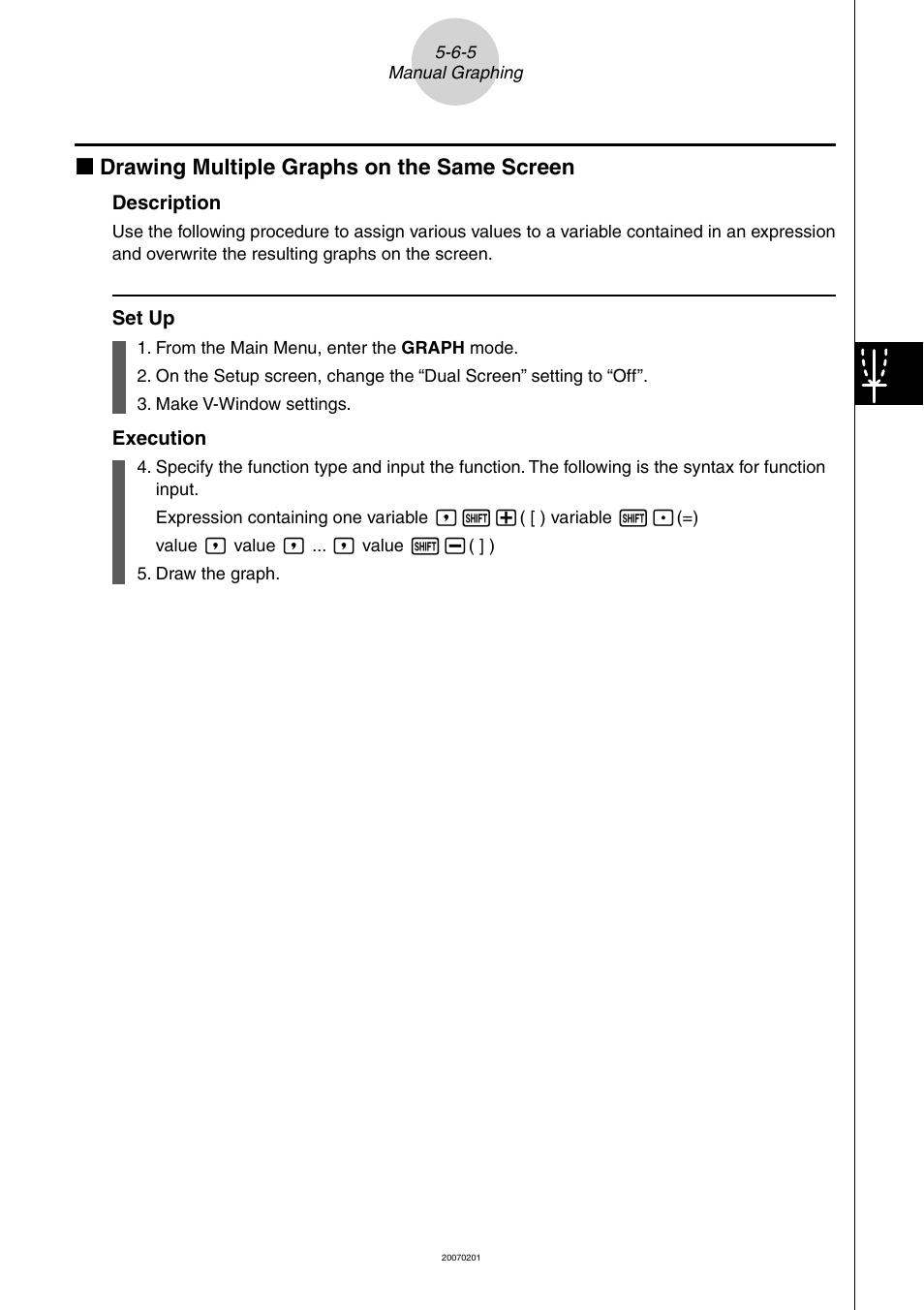K drawing multiple graphs on the same screen | Casio SERIES FX-9860G User Manual | Page 214 / 603