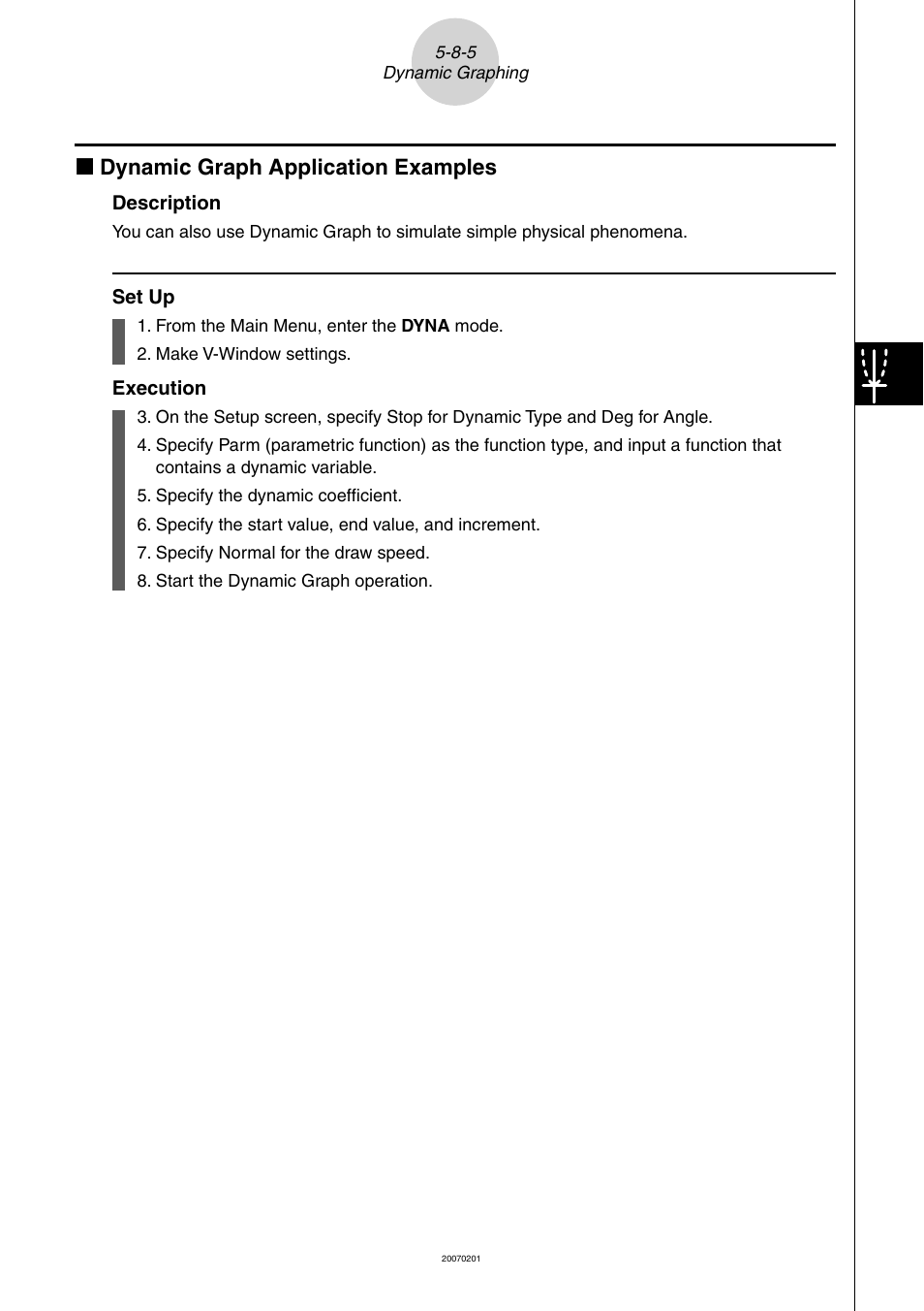 K dynamic graph application examples | Casio SERIES FX-9860G User Manual | Page 238 / 603