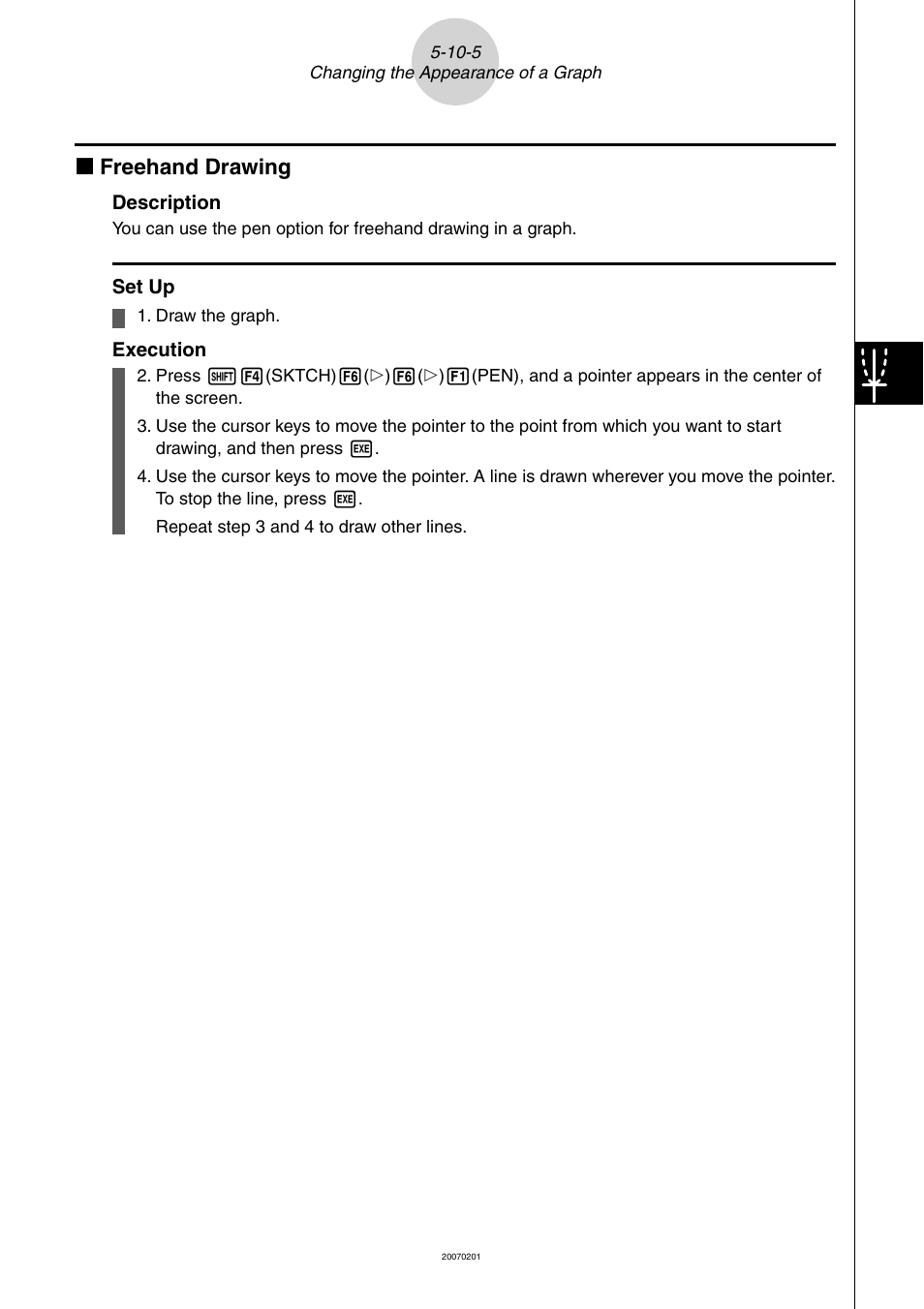 K freehand drawing | Casio SERIES FX-9860G User Manual | Page 256 / 603