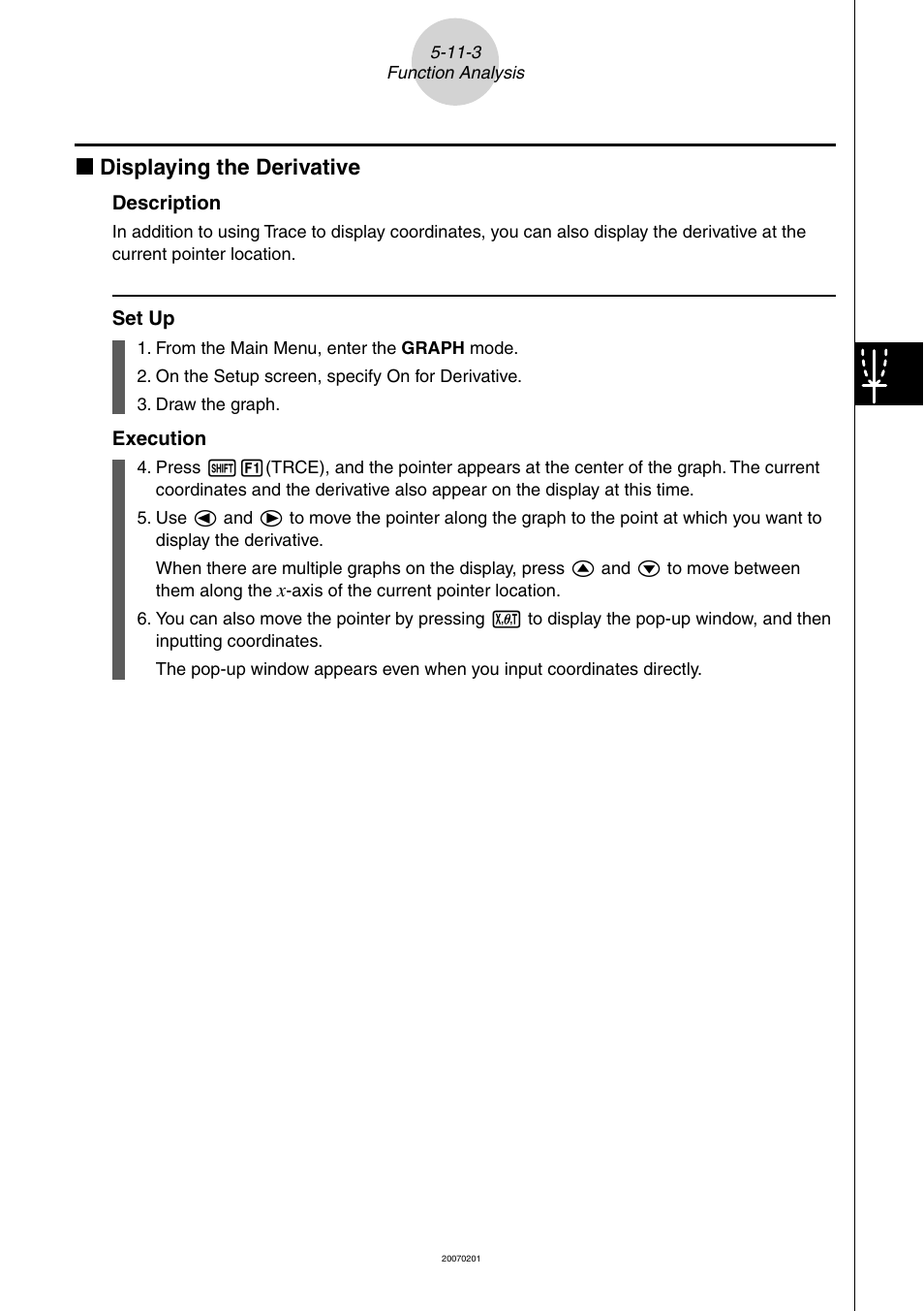 K displaying the derivative | Casio SERIES FX-9860G User Manual | Page 261 / 603