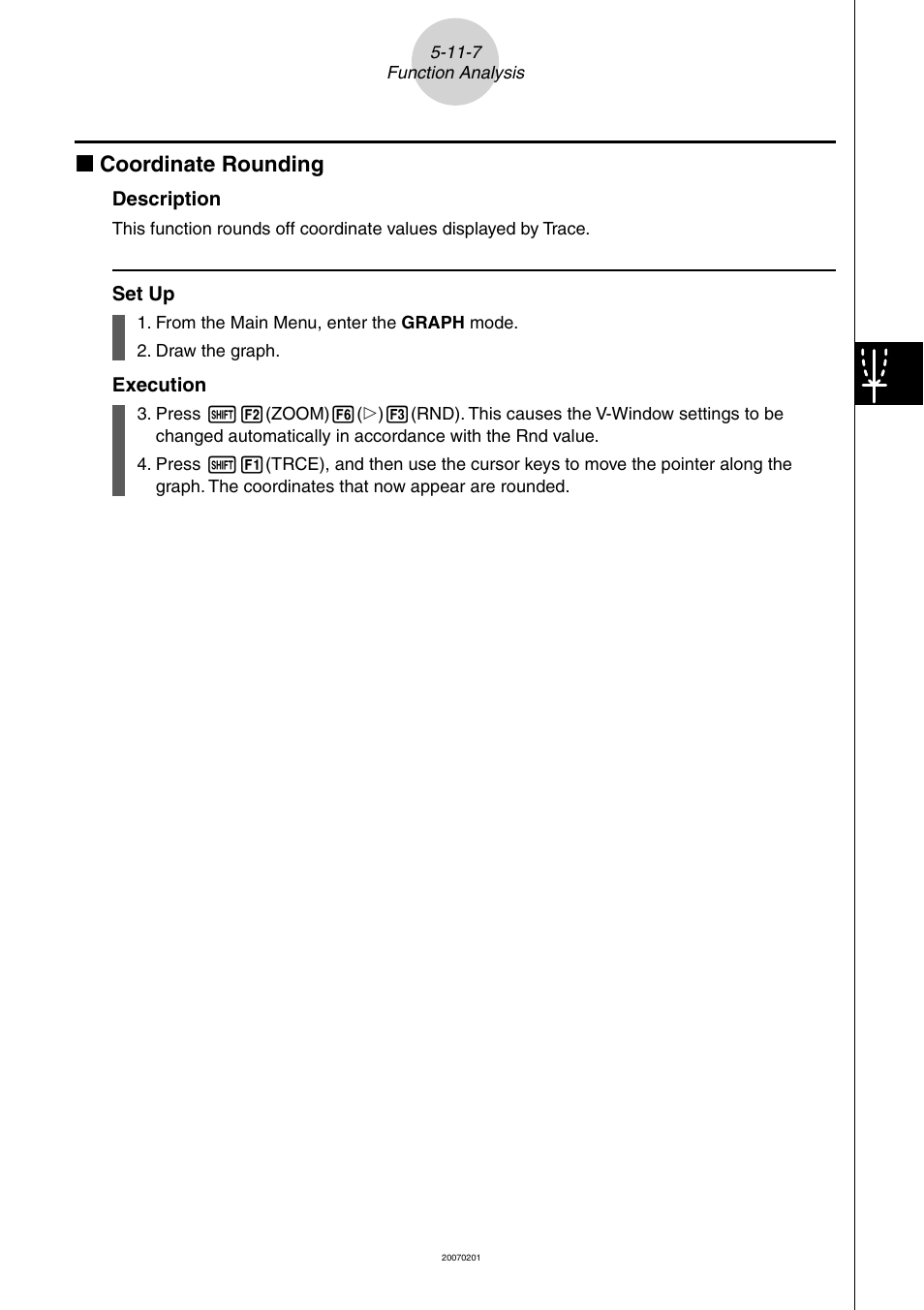 K coordinate rounding | Casio SERIES FX-9860G User Manual | Page 265 / 603